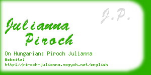 julianna piroch business card